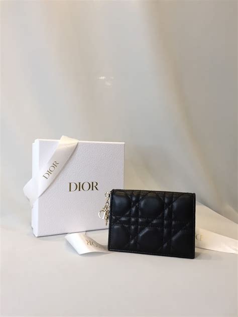 christian dior card holder|lady dior flap card holder.